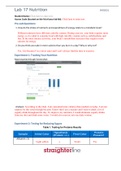 BIOL 202L Lab 17 Worksheet- Nutrition