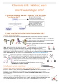 Chemie H4: Water, een merkwaardige stof