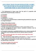 ATLS POST TEST EXAM WITH STUDY GUIDE |  ACCURATE REAL EXAM QUESTIONS AND  ANSWERS FOR GUARANTEED PASS 2024 