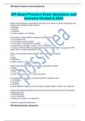 SPI Board Practice Exam Questions and Answers Graded A 2024