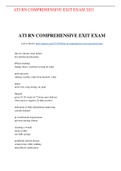 ATI RN COMPREHENSIVE EXIT EXAM 2021