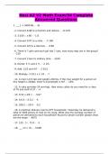 Hesi A2 V2 Math Exam/54 Complete Answered Questions