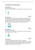 STATISTICS STA 2023 QUIZ 3