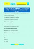 CDIP PRACTICE EXAM 1 QUESTIONS  AND CORRECT ANSWERS | LATEST  UPDATE