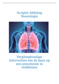 Scriptie afstuderen pneumonie