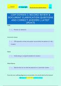 CDIP DOMAIN 3: RECORD REVIEW &  DOCUMENT CLARIFICATION QUESTIONS  AND CORRECT ANSWERS | LATEST  UPDATE