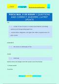 FGCU BUL 3130 EXAM 1 QUESTIONS  AND CORRECT ANSWERS | LATEST  UPDATE