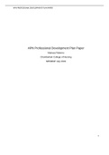 Summary NR 500NP Foundational Concepts and Applications,  APN Professional Development Plan. Chamberlain College of Nursing.