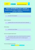 FGCU MICROBIOLOGY (EXAM 1) QUESTIONS AND CORRECT ANSWERS |  LATEST UPDATE