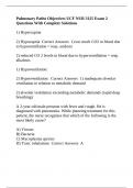 Florida Pulmonary Patho Objectives UCF NUR 3125 Exam 2 Questions With Complete Solutions.