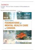 Test Bank - Morrison-Valfre’s Foundations Of Mentalhealthcare In Canada     By Boris Bard, Eric Macmullin , Jacqueline Williamson    1st Edition [LATEST EDITION]2024