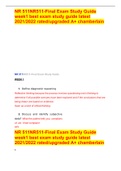 Summary NUR 2063 / NUR2063: Essentials of Pathophysiology Exam 2 Blueprint (Latest 2021 / 2022) Rasmussen