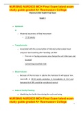 NURSING NUR2633 MCH Final Exam latest exam study guide graded A+ Rasmussen College