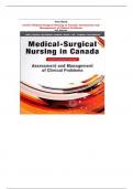 TEST BANK FOR LEWIS MEDICAL-SURGICAL NURSING IN CANADA 4TH EDITION/ALL CHAPTERS