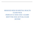 HESI RN MENTAL HEALTH  EXAM PACK