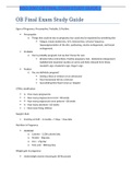 NSG 3047 OB FINAL EXAM STUDY GUIDE 2