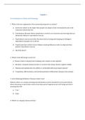 Culture and Psychology, Matsumoto - Complete test bank - exam questions - quizzes (updated 2022)