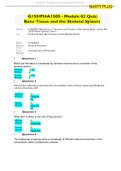 G150/PHA1500 - Module 02 Quiz: Bone Tissue and the Skeletal System - 2019/20. Attempt Score 20/20 COMPLETE