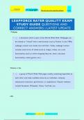 LEAPFORCE RATER QUALITY EXAM  STUDY GUIDE QUESTIONS AND  CORRECT ANSWERS | LATEST UPDATE