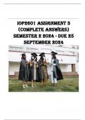 IOP2601 Assignment 3 (COMPLETE ANSWERS) Semester 2 2024 - DUE 25 September 2024 ; 100% TRUSTED Complete, trusted solutions and explanations.