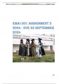 EMA1501 Assignment 5 (COMPLETE ANSWERS) 2024 - DUE 25 September 2024 ; 100% TRUSTED Complete, trusted solutions and explanations.