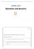  SHRM-SCP EXAM 1 QUESTIONS AND ANSWERS