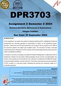 DPR3703 Assignment 2 (COMPLETE ANSWERS) Semester 2 2024 - DUE 30 September 2024 