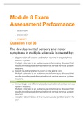 HCR 240 patho module 8 exam Assesment Perfomance