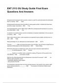 ENT 2113 OU Study Guide Final Exam Questions And Answers