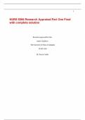  NURS 5366 Research Appraisal Part One Final with complete solution