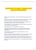   Hondros Nur 176 Exam 1 Questions And Answers Well Illustrated.