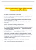  Nursing 6440 Study Guide Questions And Answers Latest Top Score.