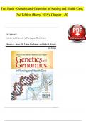 TEST BANK FOR GENETICS AND GENOMICS IN NURSING AND HEALTH CARE 2ND EDITION BY BEERY