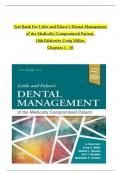 TEST BANK For Little and Falace's Dental Management of the Medically Compromised Patient, 10th Edition by Craig Miller, Verified Chapters 1 - 30, Complete Newest Version