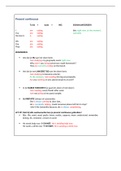 SAMENVATTING Engels alle 'continuous' tijden (VWO, leerjaar 3 en 4)