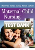 TEST BANK MCKINNEY EVOLVE RESOURCES FOR MATERNAL-CHILD NURSING 5TH EDITION