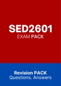 SED2601 - MCQ Test Bank (2022)