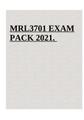 MRL3701 EXAM PACK 2021.