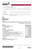 AQA AS BIOLOGY Paper 1 QP 2021 &  AQA AS BIOLOGY 7401/1 Paper 1 Mark scheme June 2021 Version: 1.0 Final