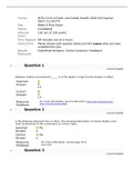 HLTH 3115 Final Exam – Question And Answers (GRADE A)