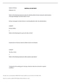 Exam (elaborations) Sophia US History Milestone 3 (1) Questions & Answers |HISTORY 104 Sophia US History Milestone 3 (1) Which of the following statements about the divided political climate during the administrations of George Washington and John Adams i