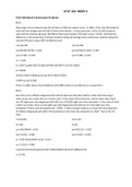 Exam (elaborations) STAT 200 Week 6 Homework Problems STAT 200 Week 6 Homework Problems 9.1.2 Many high school students take the AP tests in different subject areas. In 2007, of the 144,796 students who took the biology exam 84,199 of them were female. In