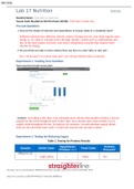 BIOL 202L Lab 17 Worksheet- Nutrition