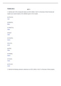 Exam (elaborations) CHEM 108 Module 6 Exam Answers- Portage Learning Problem Set 1 1. Identify each of the compounds below as ACID, BASE or SALT on the basis of their formula and explain your answer based on the definition given in the module: (a) HC6H5O2