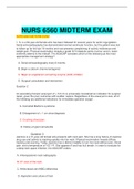 NURS 6560 MIDTERM EXAM