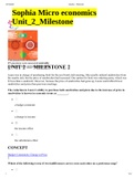 Exam (elaborations) Sophia milestone 1 college algebra with correct answers.  2 Exam (elaborations) Sophia Micro economics Unit_2_Milestone  3 Exam (elaborations) Sophia statistics unit 3 milestone  4 Exam (elaborations) Sophia!Pathways!for!College! Credi