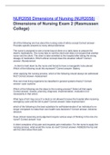 NUR2058 Dimensions of Nursing (NUR2058) Dimensions of Nursing Exam 2 (Rasmussen College)