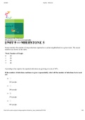 Sophia Milestone UNIT 5 — MILESTONE 5 College Algebra Questions with Correct answers. Latest 2022.