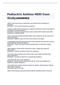 Pediactric Asthma HESI Case Study;ANSWERED