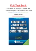 Essentials of Strength Training and Conditioning 4th Edition Haff Test Bank